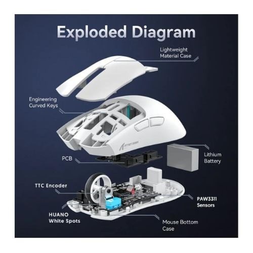 اتاك شارك ماوس قيمنق لاسلكي اكس 11 (AttackShark X1...