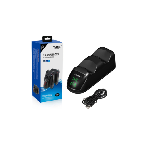 قاعدة شحن يد بلايستيشن 4 ثنائية (DOBE)