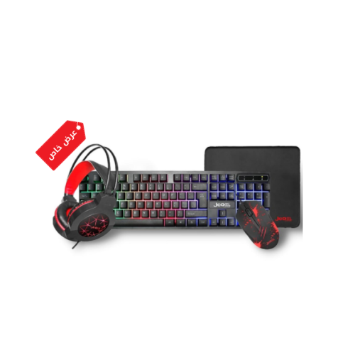 بكج كيبورد وماوس وسماعة وباد