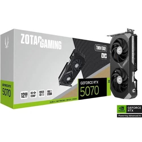 Nvidia Geforce RTX 5070 (ZOTAC GAMING GeForce RTX 5070 Twin Edge 12GB