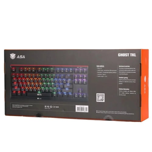 كيبورد قوست تي كي ال ASA Ghost TKL سلكية (87 زرًا)