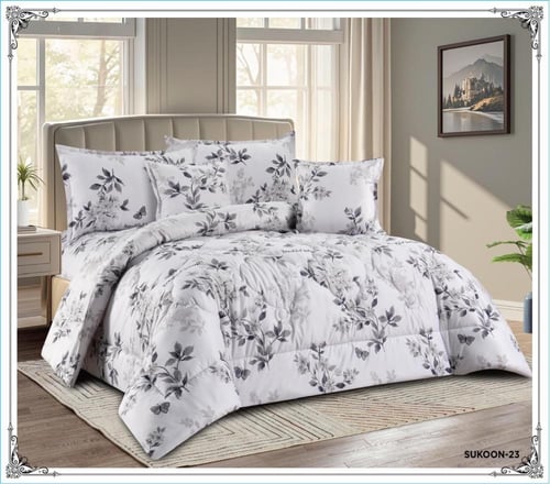 مفارش نوم صيفي نفرين ميكرو فيبر 6 قطع بحشوه