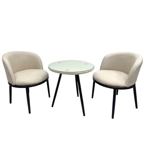 طقم جلوس قماش- طاولة + كرسيين