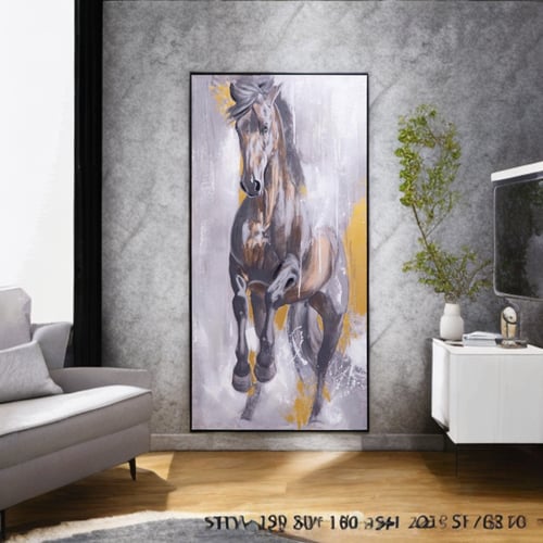 لوحه جداريه اطهار اسود مقاس 160*80 سم