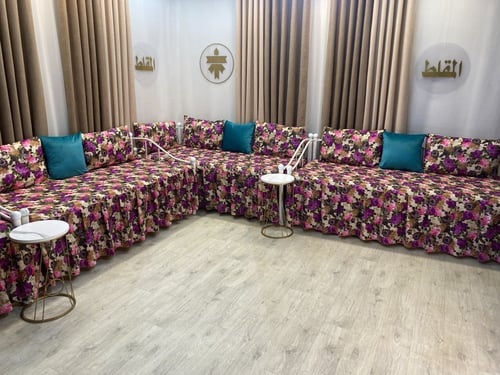 شراشف جيزاني مجالس إستقبال مخملي ناعم