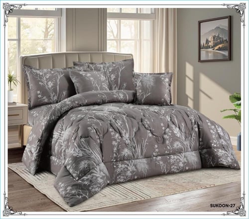 مفارش نوم صيفي نفرين ميكرو فيبر 6 قطع بحشوه