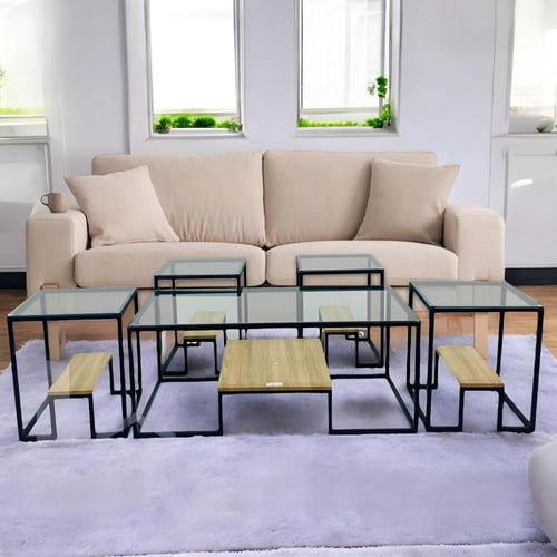 طقم طاولات 5 قطعة