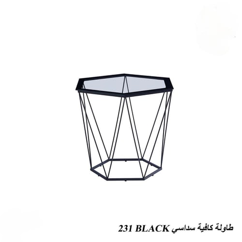 طاولة سيراميك سداسية بتصميم عصري