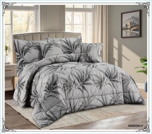 مفارش نوم صيفي نفرين ميكرو فيبر 6 قطعبحشوه