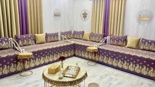 شراشف روتلس مطرز مطعم بترتر ذهبي