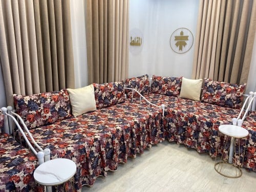 شراشف جيزاني مجالس إستقبال مخملي ناعم