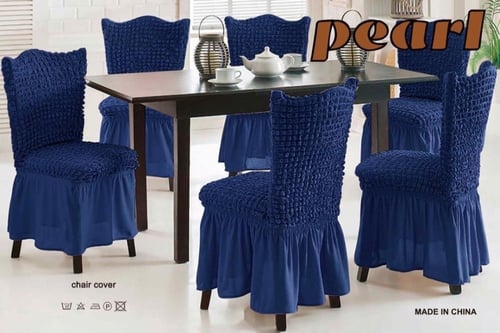 لبس كرسي طاولة طعام قماش كريش تركي