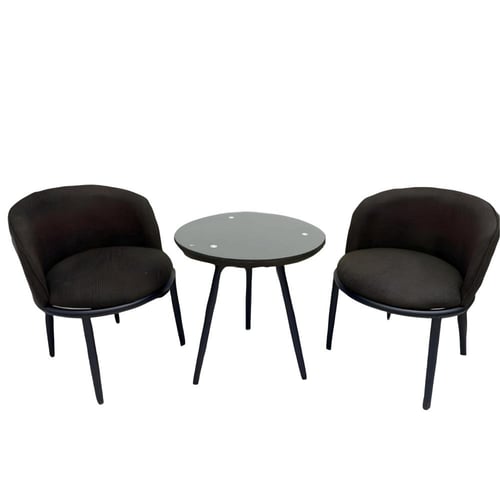 طقم جلوس قماش- طاولة + كرسيين