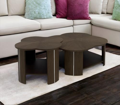 طقم طاولات تقديم قطعتين