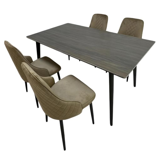 طاولة طعام 4 كراسي سرميك