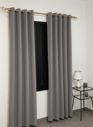 ستائر مخمل حلق سهلة التمرير