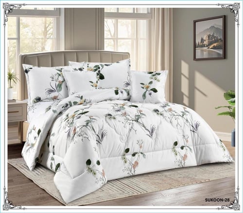 مفارش نوم صيفي نفرين ميكرو فيبر 6 قطع بحشوه