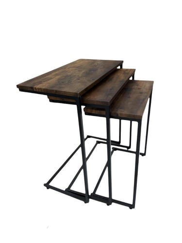 طاولة خدمة مدرج 3 قطعة