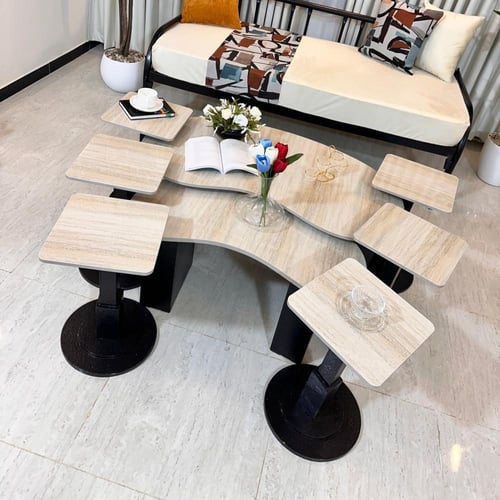 طقم طاولات فاخر 8 قطع