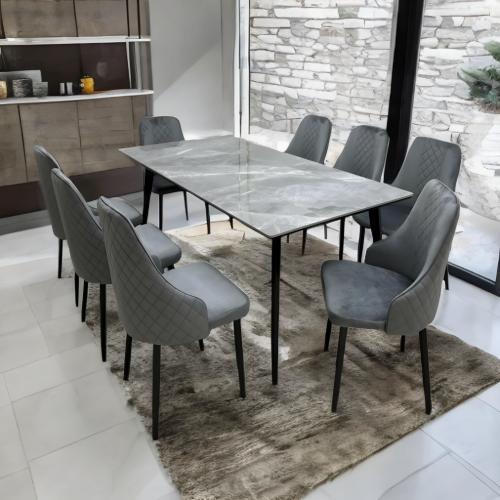 طاولة طعام 8 كراسي سرميك