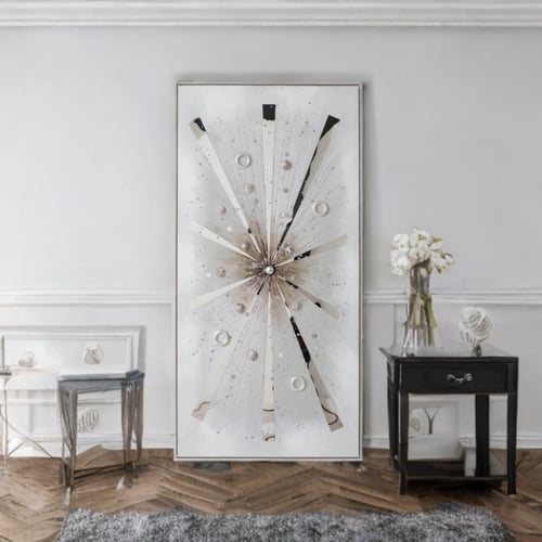 لوحه جداريه اطهار فضي مقاس 140*70 سم