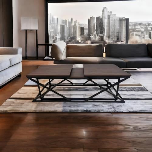 طقم طاولات خشب 3 قطعة