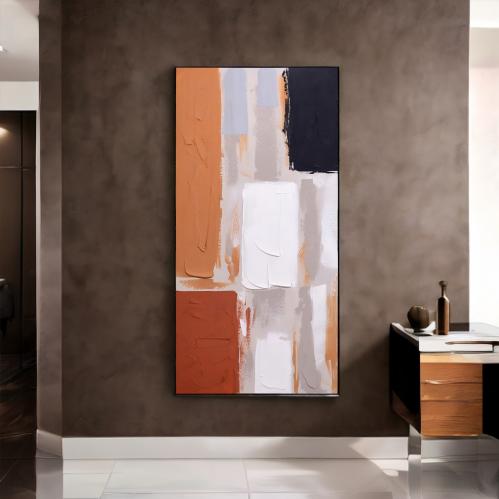 لوحه جداريه اطار اسود مقاس 140*70 سم