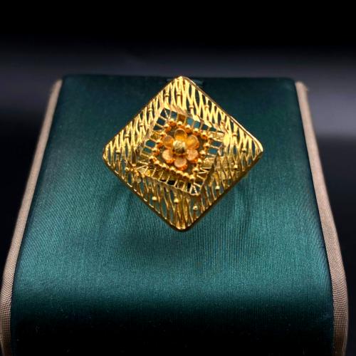 خاتم تركي بتشكيلة مميزة عيار21 قيراط