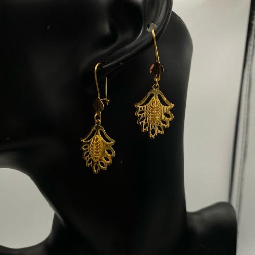 حلق ذهب عيار 21 قيراط