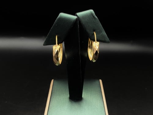 حلق دائري بحريني عيار 21 صافي