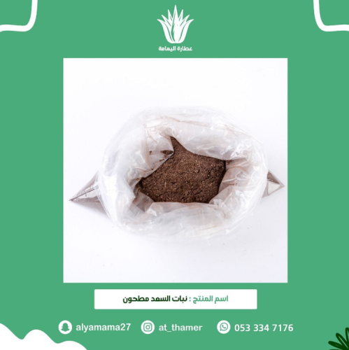 نبات السعد مطحون