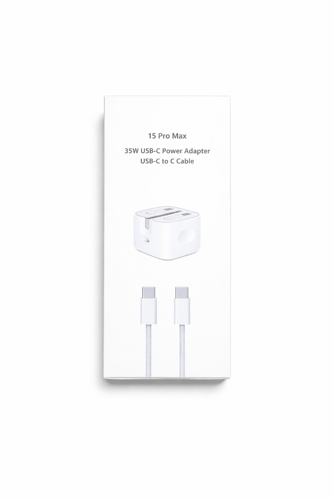 شاحن سريع 35 واط USB-C مع كابل Type-C إلى Type-C