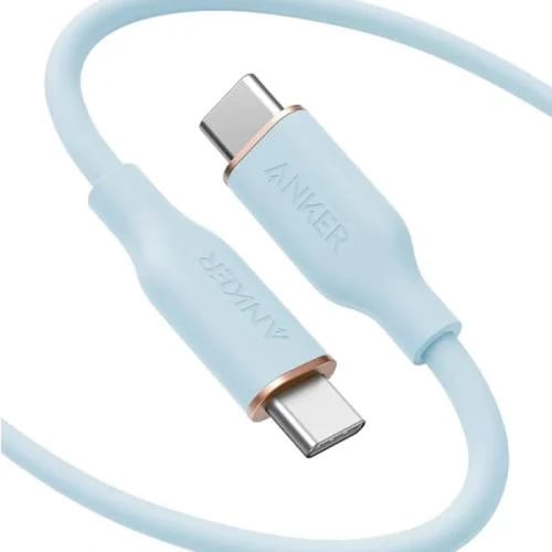 أنكر PowerLine III Flow كيبل USB-C إلى USB-C بقدرة 100 واط – أزرق