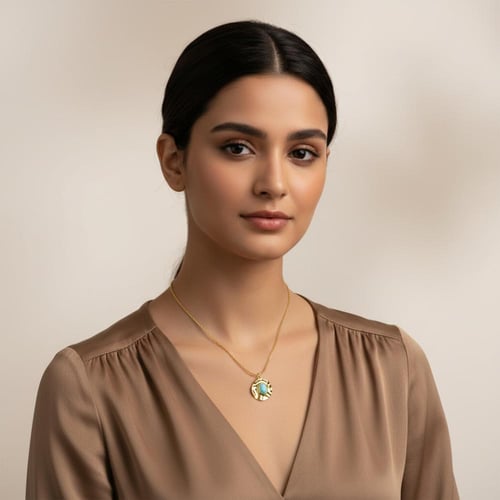 عقد لافيدا بحجر أمازونيت طبيعي