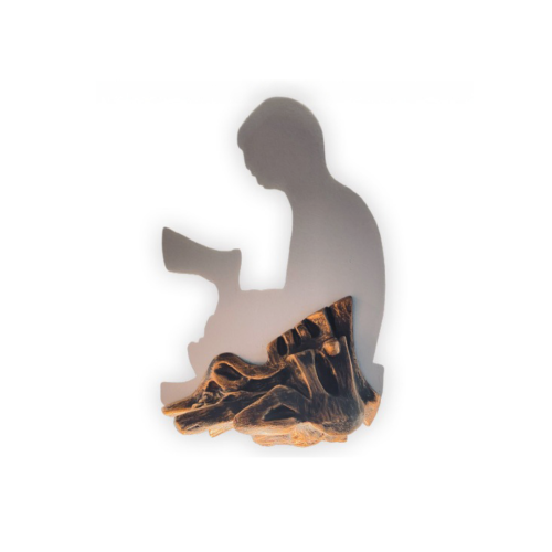 تحفة ظل ( بسم الله ) مع إضاءة قابلة للشحن