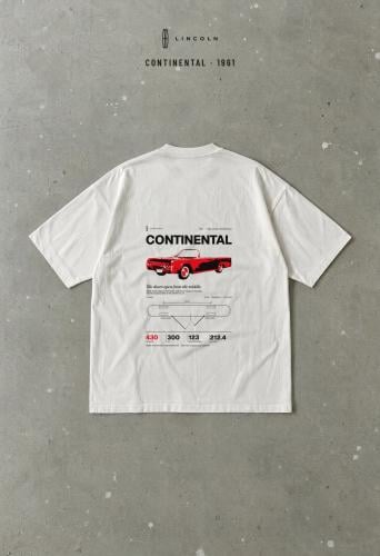 تيشرت لينكون Continental 1961 الأبواب المتقابلة — أبيض