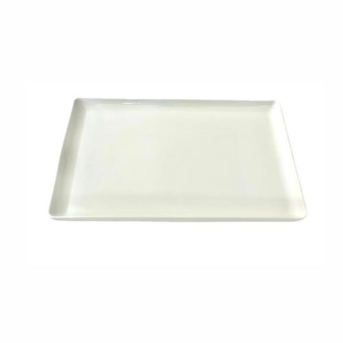 صحن مستطيل بورسلان ابيض 32.23.3 سم