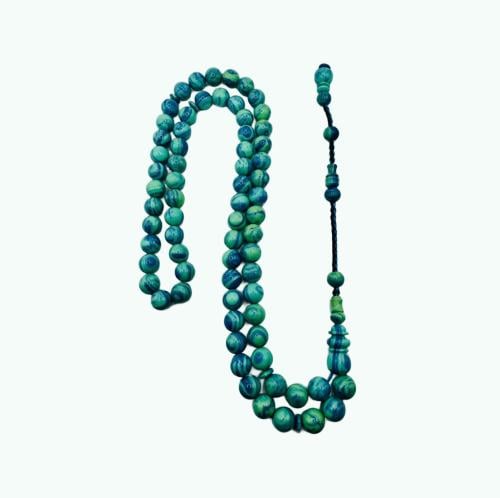 مسباح فاتوران نواعم عقود فيروزي مموج 69 خرزة مقاس...