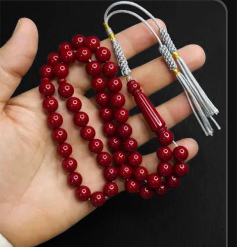 مسباح بكلايت عنابي بكركوشة تفصال يدوي