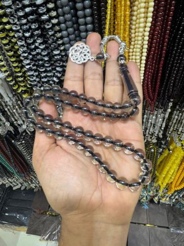 مسباح بكلايت شفاف طربزونة معدن