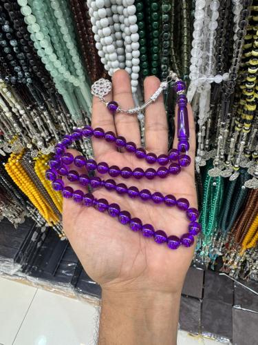 مسباح بكلايت بنفسجي طربزونة معدن