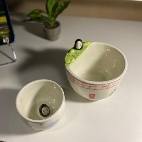 Noodles bowl and cup with No Fibes theme