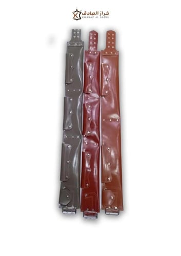 كمر جلد طبيعي عرض الوسط