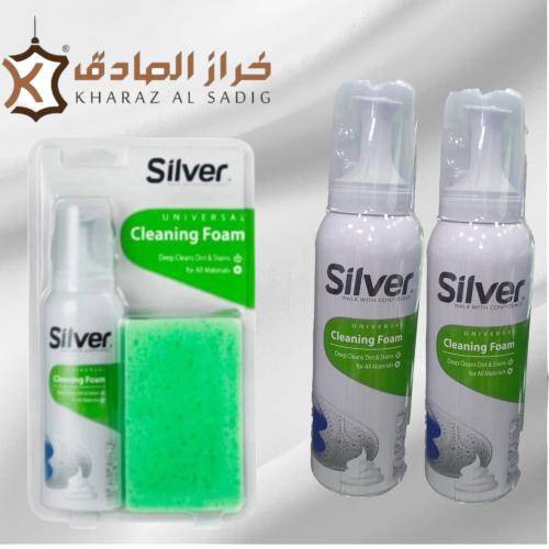 منظف بخاخ سيلفر لجميع انواع احذيه القماش