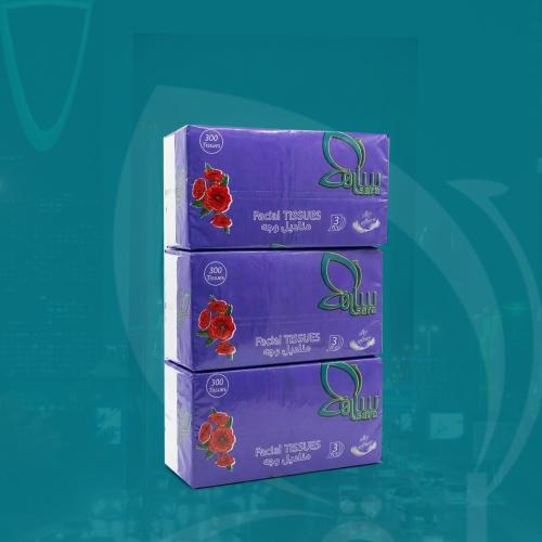 البكج المثالي | 50 عبوة مناديل سحب × 300 منديل 3 طبقات ناعمة مقاس 18*18
