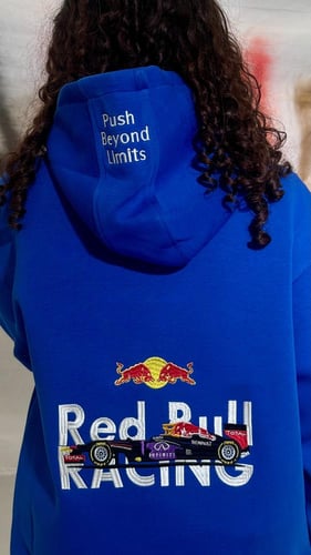 Hoodie Red Bull Blue