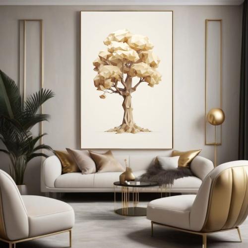 لوحة شجرة بتصميم هندسي 31