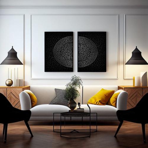 لوحات ثنائية فخمة 104