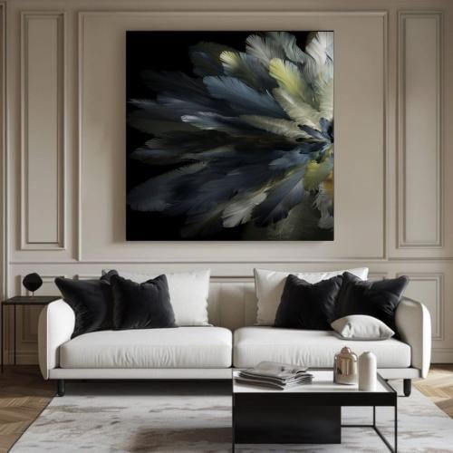 لوحة على اشكال الزهور 35