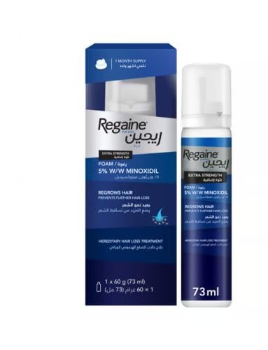 Regaine Men Foam 5% ريجين رغوة 5% مينوكسيديل 73ML